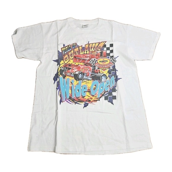 Hanes Other - Vintage World Of Outlaws Wide Open T-shirt Hanes Brand Size Large
